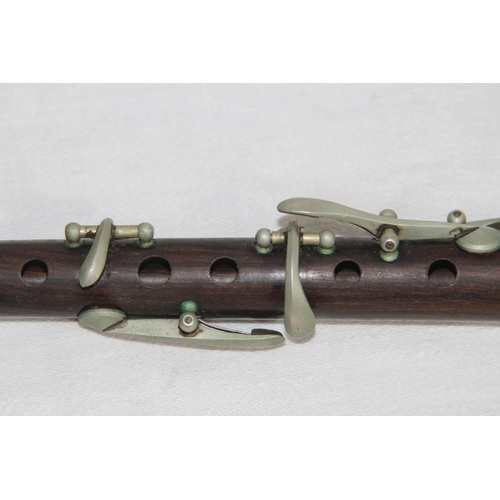 397 - ANTIQUE HAWKS AND SON FLUTE IN BOX
31cm