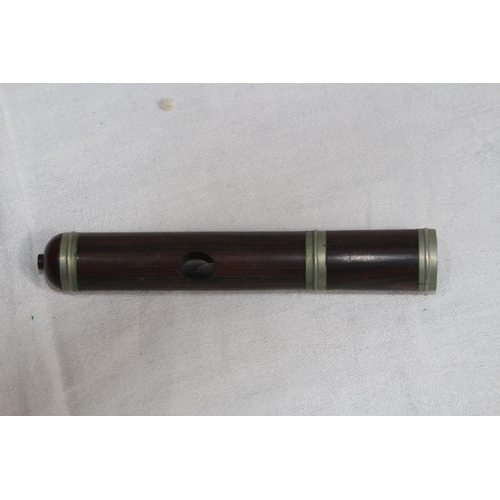 397 - ANTIQUE HAWKS AND SON FLUTE IN BOX
31cm