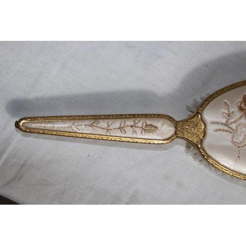 406 - VINTAGE LADIES MIRROR AND BRUSH SET