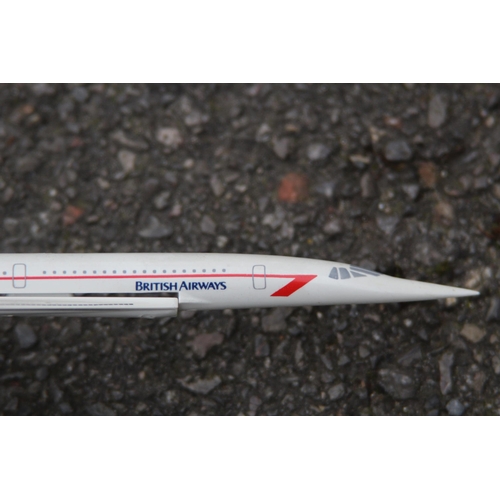 509 - BRITISH AIRWAYS CONCORDE MODEL AND ONE OTHER