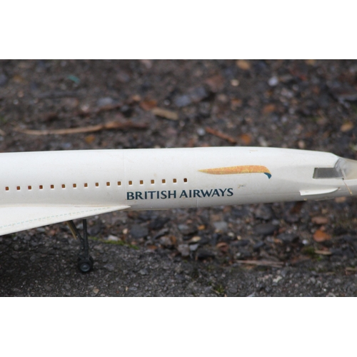 509 - BRITISH AIRWAYS CONCORDE MODEL AND ONE OTHER