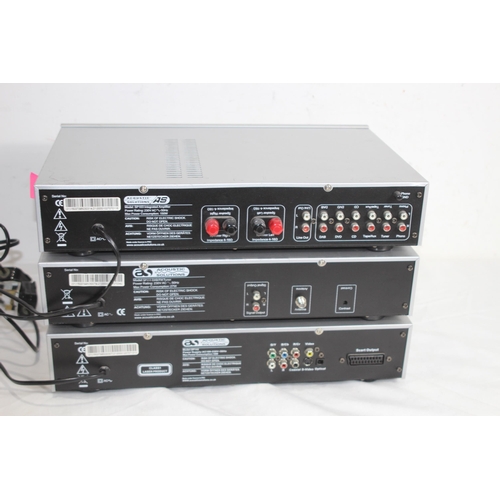 547 - THREE ACOUSTIC SOLUTIONS SEPARATES TO INCLUDE CD PLAYER, AMPLIFIER AND DAB TUNER