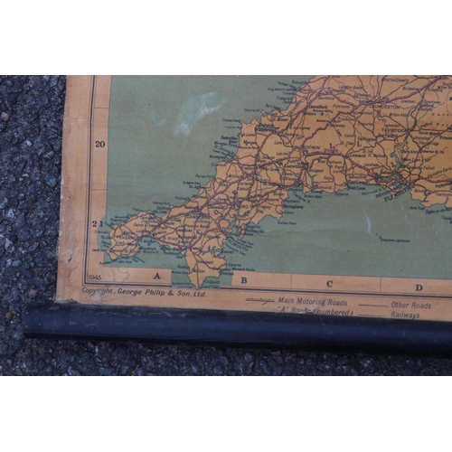 384 - VINTAGE PICKFORDWAY MOTOR ROAD MAP OF GREAT BRITAIN MAP
121 X 97CM