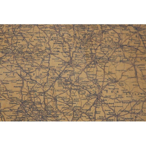 384 - VINTAGE PICKFORDWAY MOTOR ROAD MAP OF GREAT BRITAIN MAP
121 X 97CM