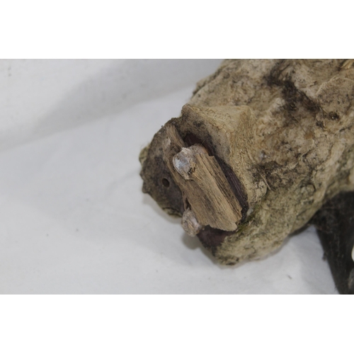 748 - PERIOD ART DECO MODEL OF A COUPLE IN AN EMBRACE WITH A ROCK BACKGROUND, 11 INCHES TALL, BASE DETERIO... 