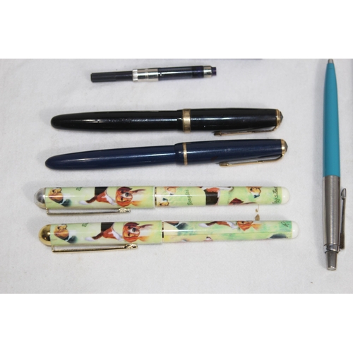 751 - QTY OF BOXED AND LOOSE PENS, INC 2 WITH 14K CT GOLD NIBS, AND WRITING ACCESSORIES