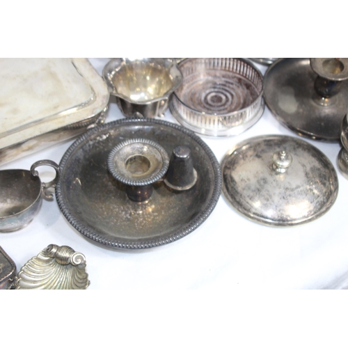 417 - LARGE QTY OF QUALITY SILVER PLATED PIECES INC ENTREE DISHES & OTHER METALWARE