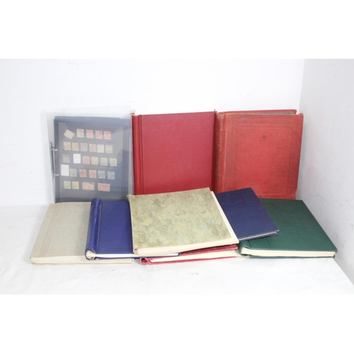 418 - 9 STAMP ALBUMS CONTAINING 19TH AND MOSTLY 20TH CENTURY BRITISH & WORLD EXAMPLES