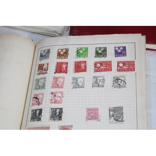 418 - 9 STAMP ALBUMS CONTAINING 19TH AND MOSTLY 20TH CENTURY BRITISH & WORLD EXAMPLES