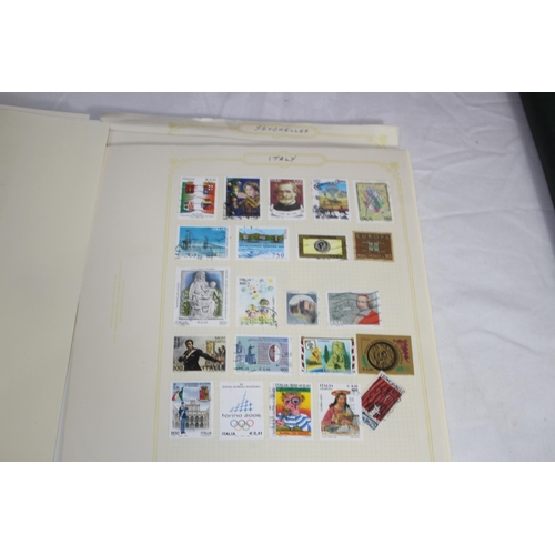 418 - 9 STAMP ALBUMS CONTAINING 19TH AND MOSTLY 20TH CENTURY BRITISH & WORLD EXAMPLES