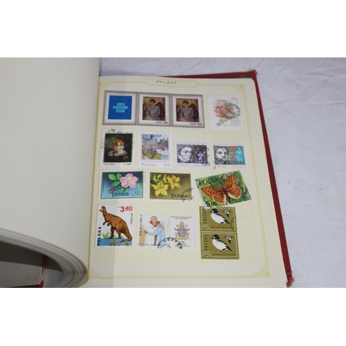 418 - 9 STAMP ALBUMS CONTAINING 19TH AND MOSTLY 20TH CENTURY BRITISH & WORLD EXAMPLES