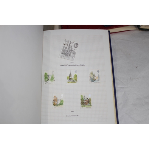 418 - 9 STAMP ALBUMS CONTAINING 19TH AND MOSTLY 20TH CENTURY BRITISH & WORLD EXAMPLES