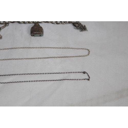 859 - QUANTITY OF SILVERY JEWELLERY - 19.30G