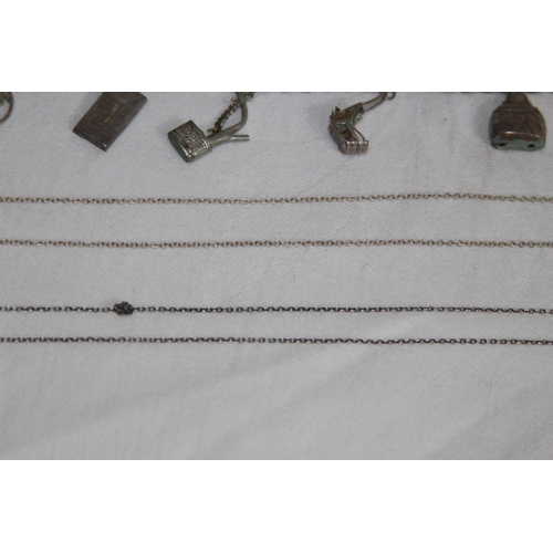 859 - QUANTITY OF SILVERY JEWELLERY - 19.30G