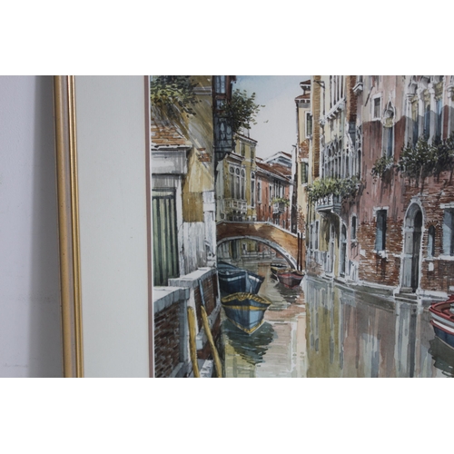 125 - WATERCOLOUR OF VENICE CANAL SCENE
67 X 48CM