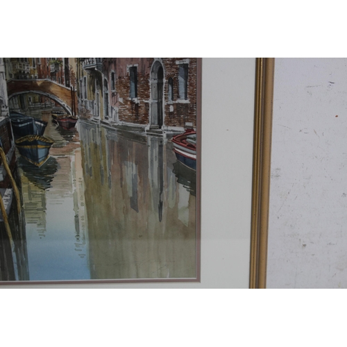 125 - WATERCOLOUR OF VENICE CANAL SCENE
67 X 48CM