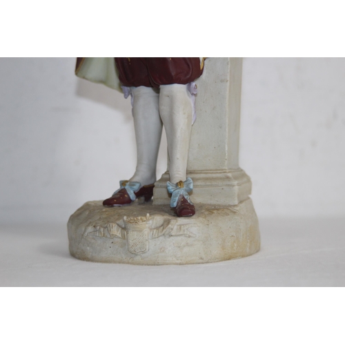 208 - ANTIQUE PORCELAIN FIGURE OF A MUSKETEER
31CM