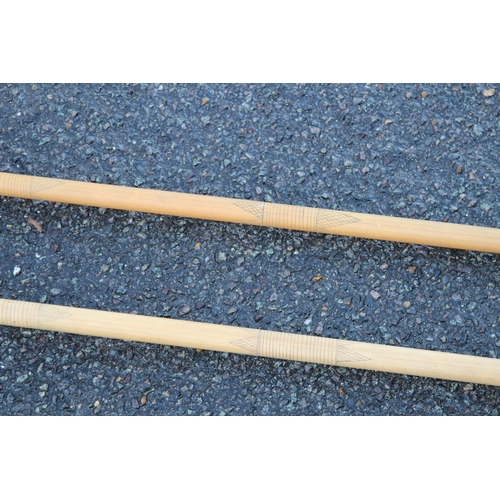 315 - TWO BAMBOO BLOW PIPES