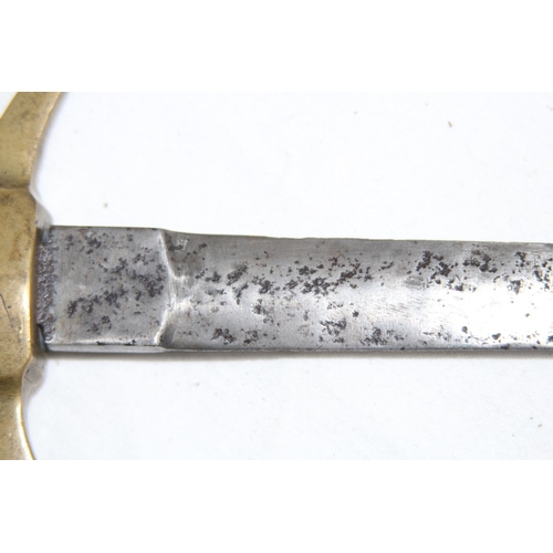 611 - ANTIQUE SWORD WITH PITTED BLADE