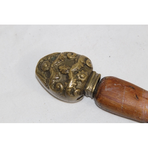 611 - ANTIQUE SWORD WITH PITTED BLADE