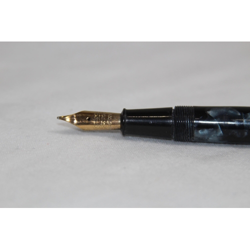 763 - COWAY STEWART No 286, FOUNTAIN PEN WITH 14 CT GOLD NIB