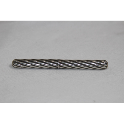 766 - BARLEY TWIST DESIGN STERLING SILVER TWIST ACTION PENCIL