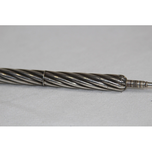 766 - BARLEY TWIST DESIGN STERLING SILVER TWIST ACTION PENCIL