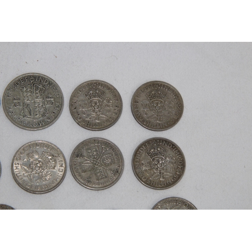 814 - QTY OF BRITISH SILVER COINS, 300.31 GRAMS