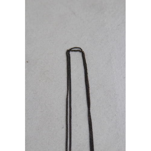 868 - GRADUATED GRADUATED PEARL, AMETHYST & GARNET SET SILVER PENDANT NECKLACE