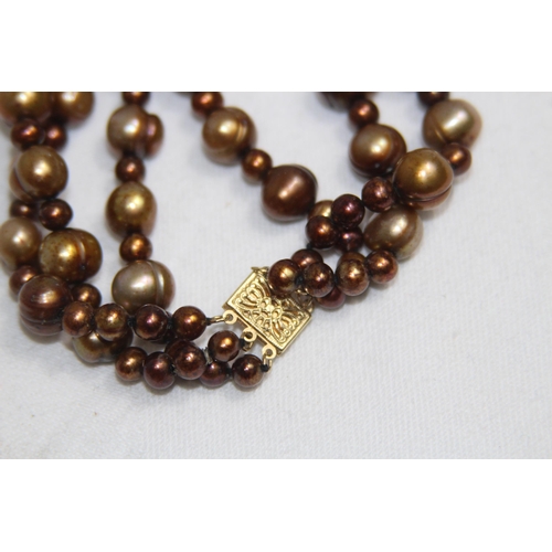 878 - 14CT GOLD CLASP NECKLACE