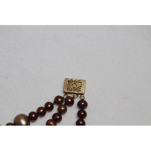 878 - 14CT GOLD CLASP NECKLACE