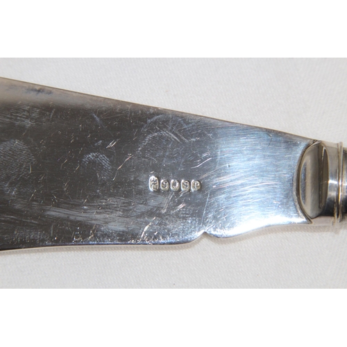 928 - CASED SILVER FERRULED FISH SERVING SET, SHEFFIELD 1919