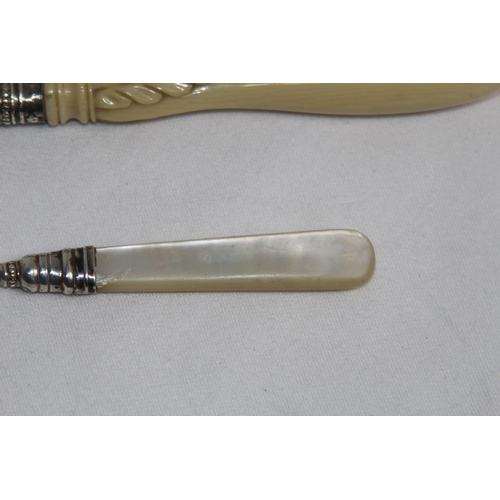 932 - SILVER PRONGED TOASTING FORK AND A SILVER FERRULED TOASTING FORK