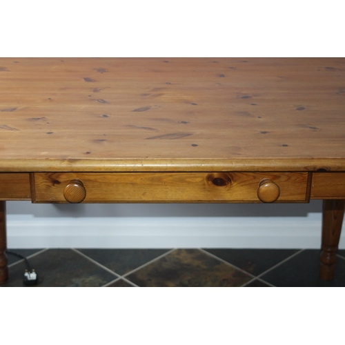 17 - PINE FARMHOUSE  TABLE 
122 X 76 X 74CM