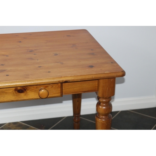 17 - PINE FARMHOUSE  TABLE 
122 X 76 X 74CM
