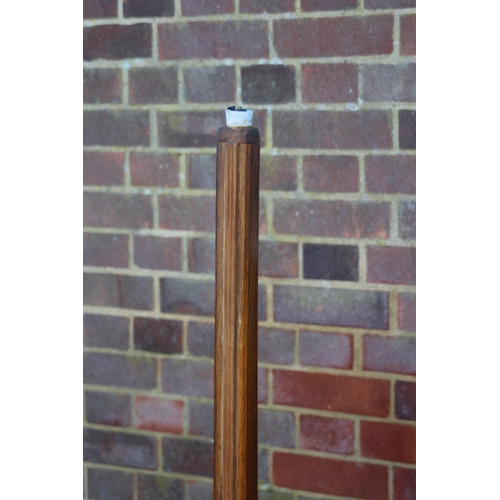 152 - FOUR  WOODEN STANDARD LAMPS 
172CM