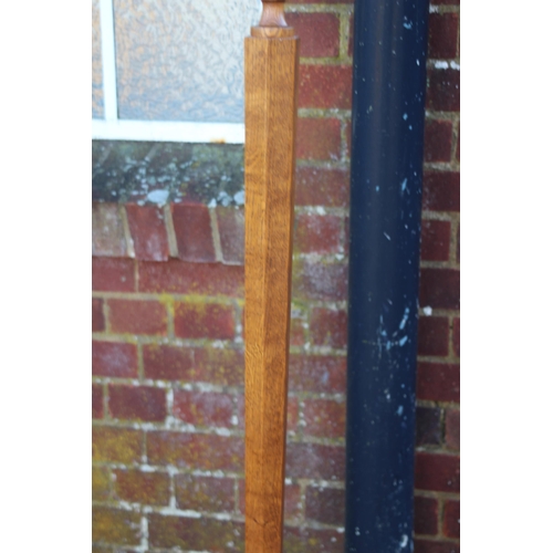 152 - FOUR  WOODEN STANDARD LAMPS 
172CM