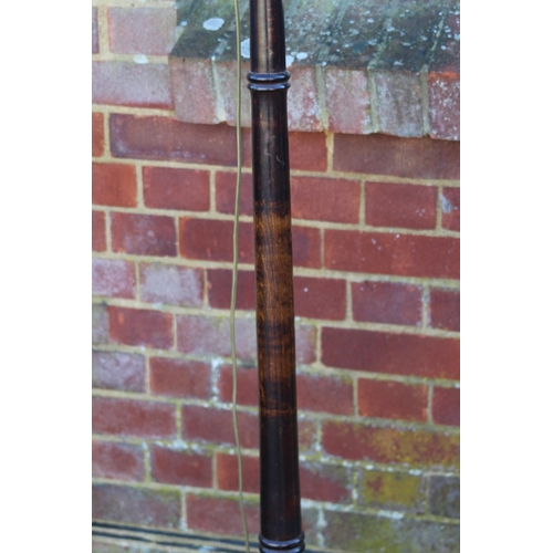 152 - FOUR  WOODEN STANDARD LAMPS 
172CM