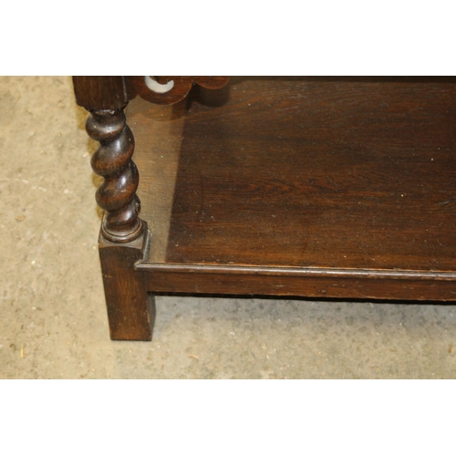 21 - ANTIQUE EDWARDIAN OAK DRESSER
195 X 132 X 53CM