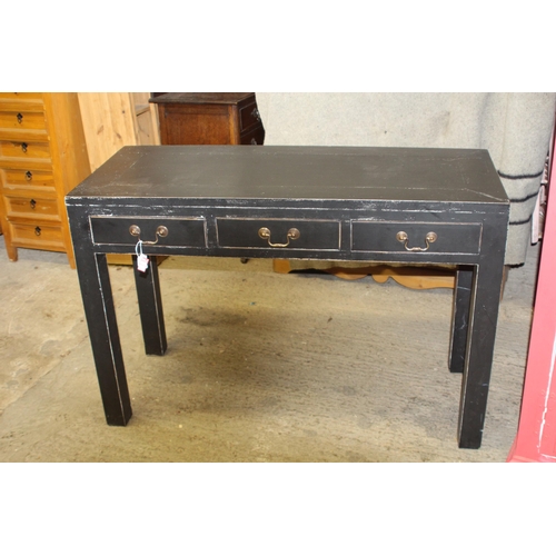 39 - PAINTED WARDROBE, CONSOLE TABLE AND MIRROR
120 X 56 X 179CM