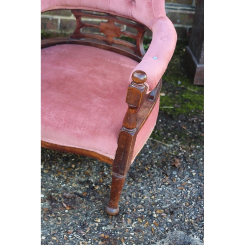 47 - THREE VINTAGE ARMCHAIRS 
90 X 96 X 87CM