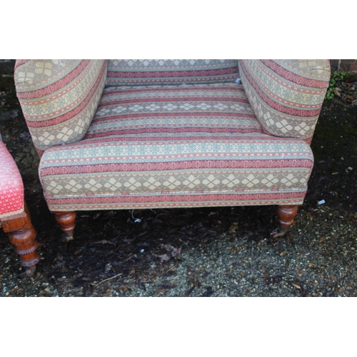 47 - THREE VINTAGE ARMCHAIRS 
90 X 96 X 87CM