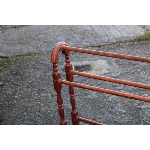 52 - VINTAGE CEILING DRYER RACK AND TWO TOWEL RAILS 
200 X 49CM