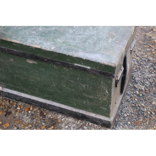 56 - TWO VINTAGE WOODEN TRUCKS ONE LEAD LINED
56 X 97 X 53CM