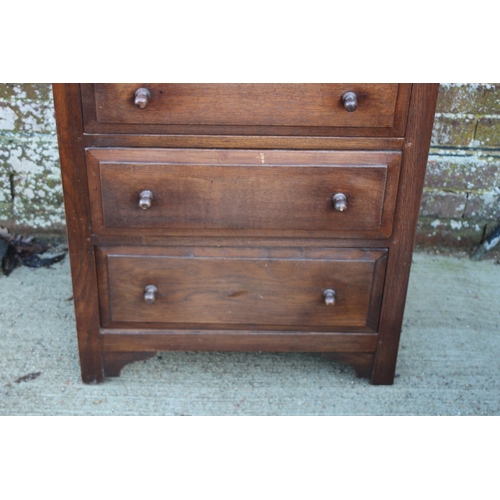 57 - PAIR OF CARVED TRUNKS AND CHEST OF DRAWERS
66 X 45 X 99CM
