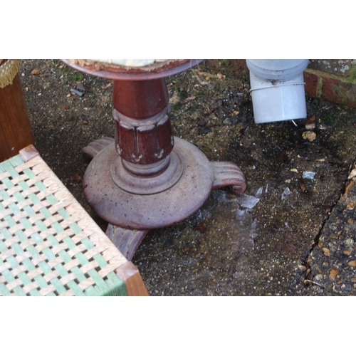 60 - QUANTITY OF VINTAGE STOOLS 
33 X 56CM