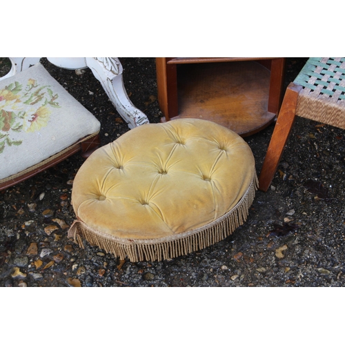 60 - QUANTITY OF VINTAGE STOOLS 
33 X 56CM