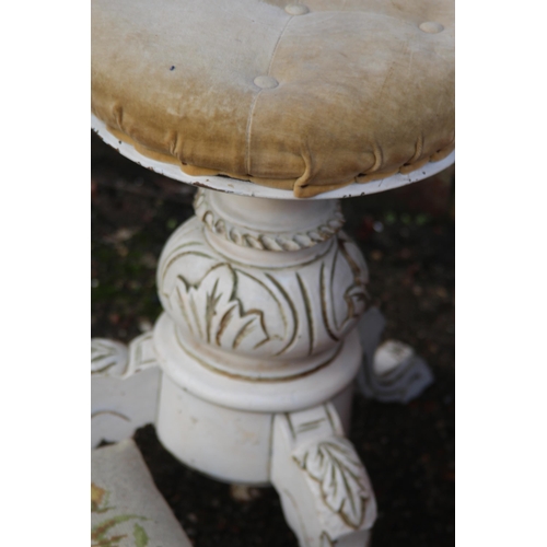 60 - QUANTITY OF VINTAGE STOOLS 
33 X 56CM