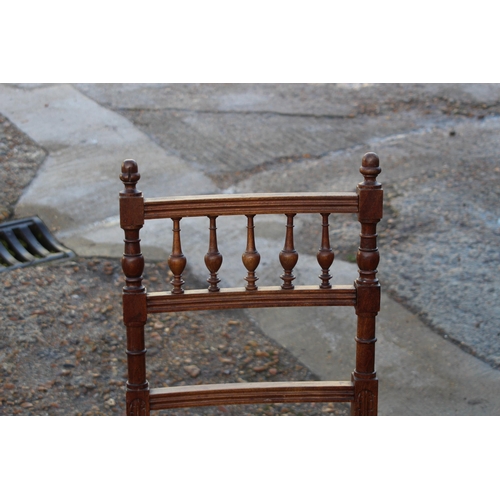 66 - ANTIQUE TABLE AND FOUR CHAIRS 
106 X 76CM