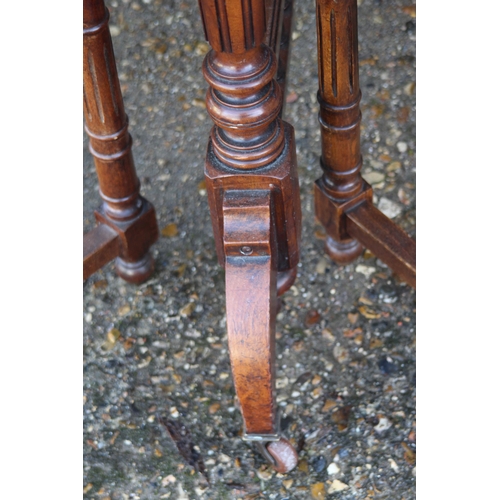 66 - ANTIQUE TABLE AND FOUR CHAIRS 
106 X 76CM